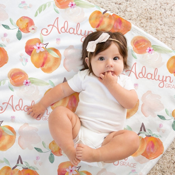 Peach Baby Bedding Etsy