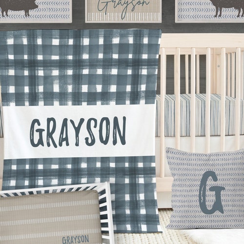 Baby Boy Crib Bedding Set Vintage Red Truck Boy Nursery Etsy