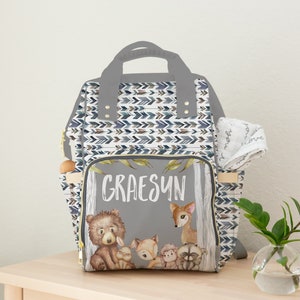 Cuddly cubs top diaper backpack