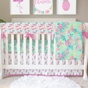 pineapple crib bedding set