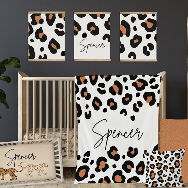 Cheetah Nursery Etsy
