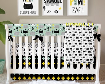 batman crib bedding