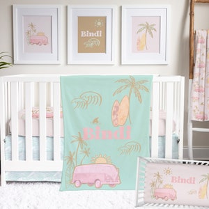 Beach crib sheets clearance