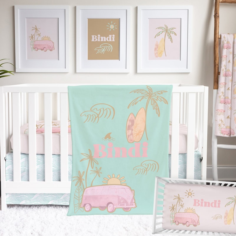 Surf Crib Sheets Etsy