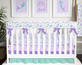 mermaid crib skirt