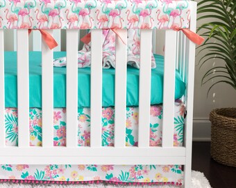Pink And Turquoise Baby Bedding Etsy