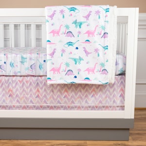 Baby dinosaur crib set hotsell