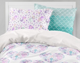 kids mermaid bedding