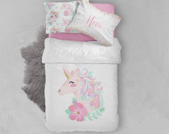 unicorn kid bedding