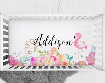 flamingo baby bedding