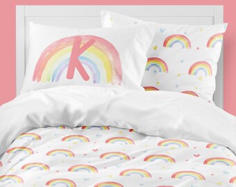 kids rainbow comforter