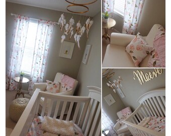 Floral Crib Bedding Etsy