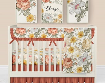 flower cot bedding