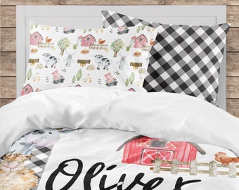 Toddler Farm Bedding Etsy