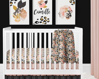 leopard crib bedding
