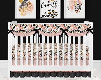leopard crib bedding
