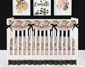 Leopard Crib Bedding Etsy
