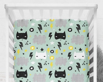 batman crib sheets