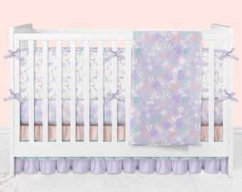 seashell crib bedding