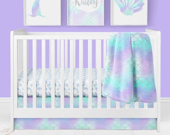 little mermaid baby bedding