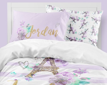 Paris Bedding Set Etsy