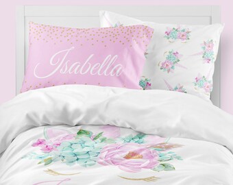 girls bedding etsy