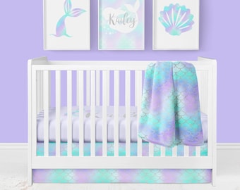 mermaid crib bedding target