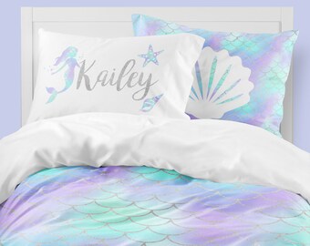 girls mermaid bedding