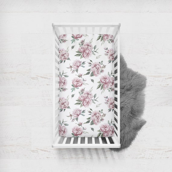 Crib Sheet Floral Crib Sheet Peony Mauve Dusty Rose Girl Crib Sheet Floral Crib Bedding Girl Baby Bedding Floral Nursery Etsy Canada