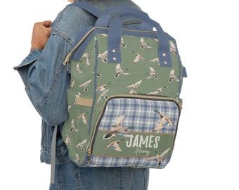 Baby Boy Personalized Diaper Bag, Backpack, Duck Hunting Baby Gift,  Nursery Decor, Baby Boy Shower Gift, Outdoorsman, Mallard, Pheasant