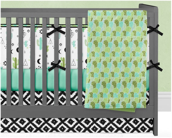 cactus crib bedding set boy