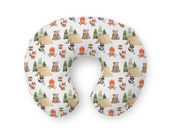 Nursing Pillow Cover, Breastfeeding Pillow Cover, Nursing Cover, Adventure, Baby Shower Gift, Baby Boy Gift, Boy, Woodland, Camper, Outdoor
