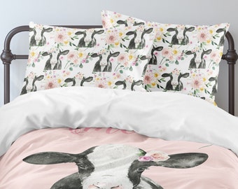 Farm Floral Bedding Set: Cowgirl Comforter or Duvet Cover