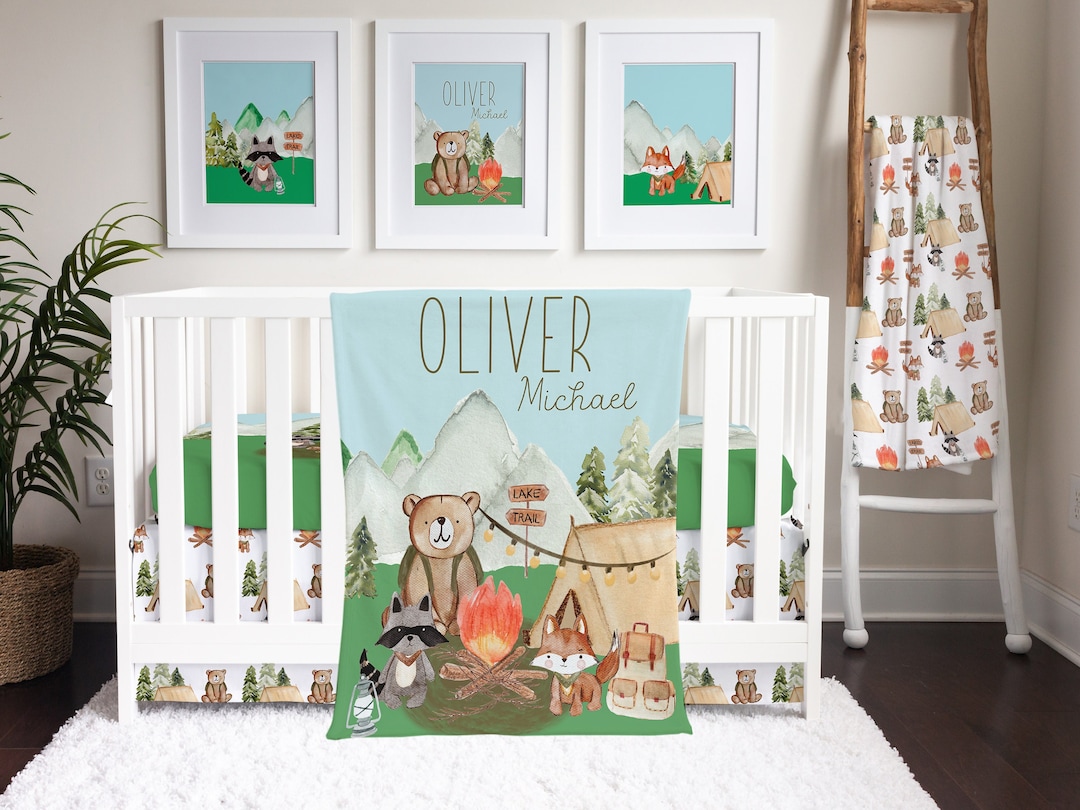 Baby Boy Nursery Ideas Woodland Theme Crib Bedding Enchanted