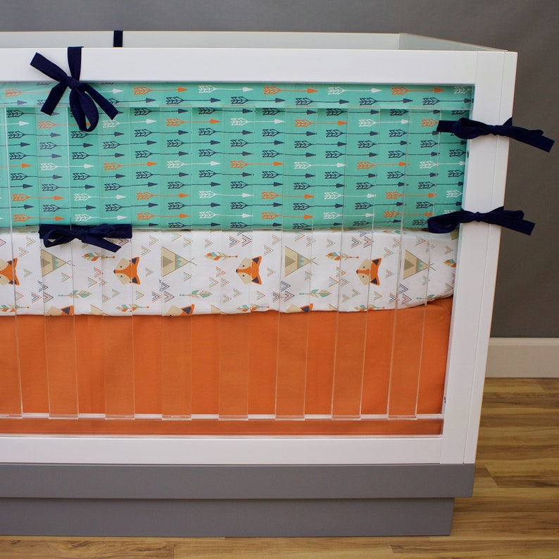 Nursery Curtains for Boy Fox Curtain Panels Teepee Window Etsy