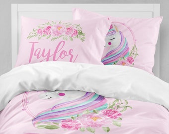 Unicorn Girls Bedding, Unicorn Girls Room, Full Comforter, Toddler Comforter, Girl Queen Duvet Cover, Bedding Sets Kids, Teen Bedding