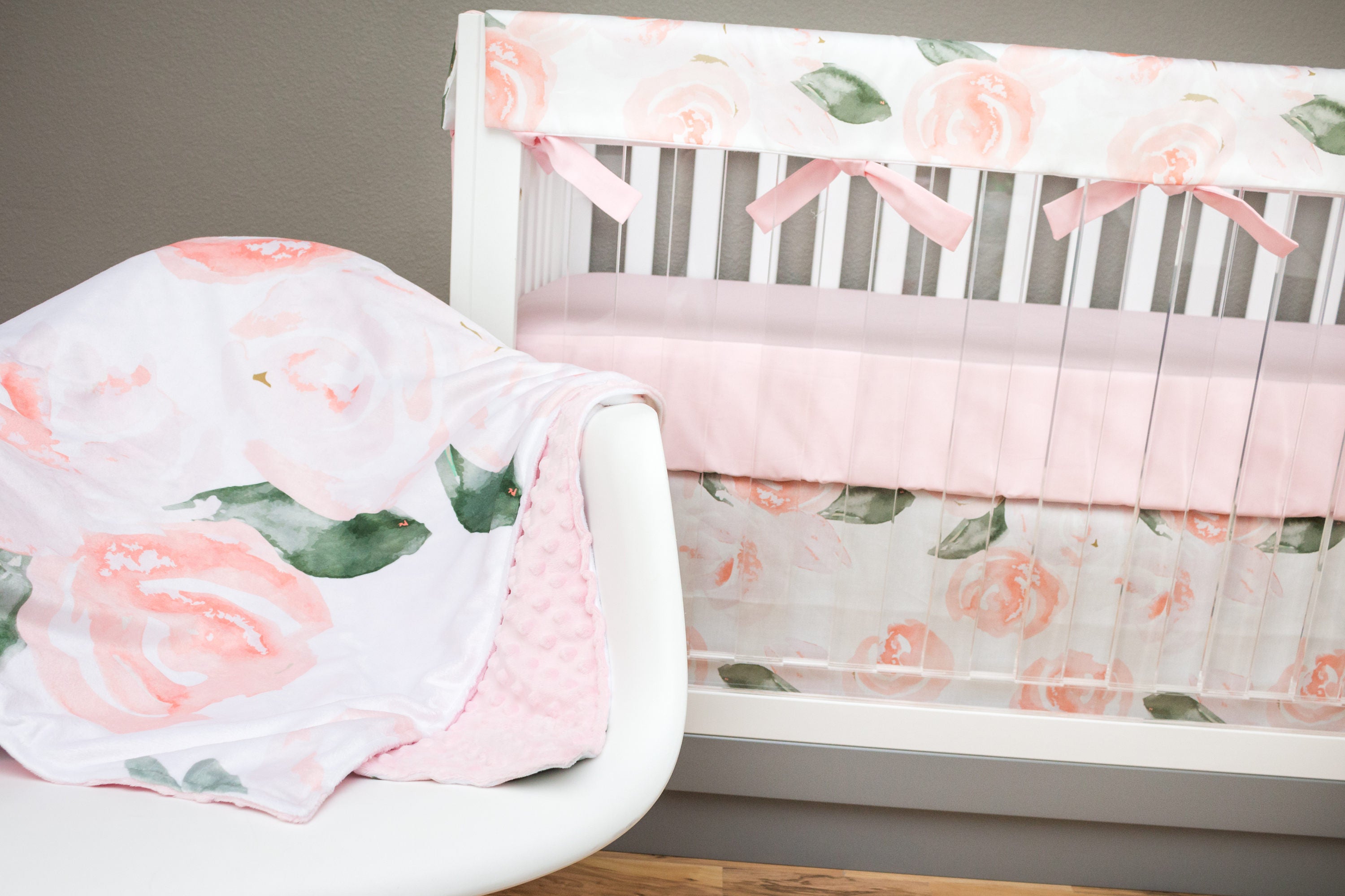 rose crib bedding