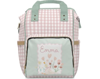 Mochila cambiador / Tulip Meadow Gingham