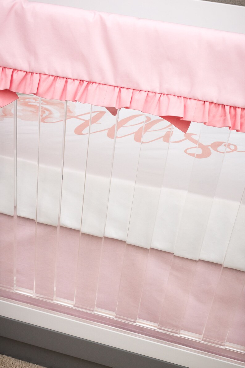 Floral Crib Bedding Crib Sheet Rose Cribset Bumperless Etsy