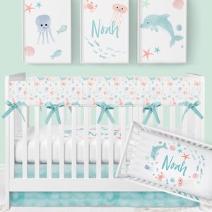 octopus crib bedding