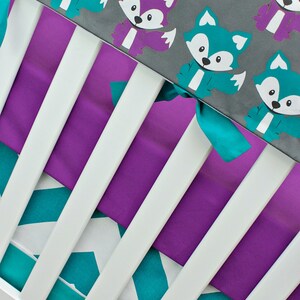 baby girl fox crib bedding