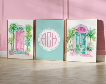 Decoración infantil personalizada estilo preppy sureño de Charleston