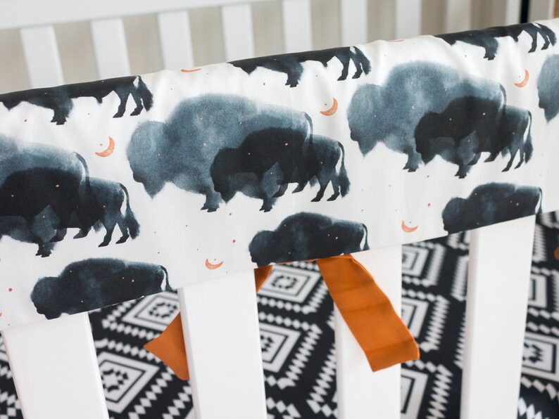 Boy Crib Bedding Rust Mustard Buffalo Baby Boy Nursery Etsy