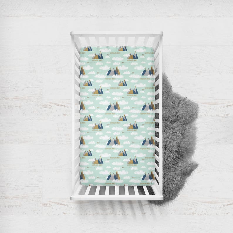 Crib Cloud Crib Sheet Adventure Crib Bedding Baby Boy Crib Sheet Baby Boy Nursery Arrow Mountain Crib Sheet Explorer Baby Boy Gift