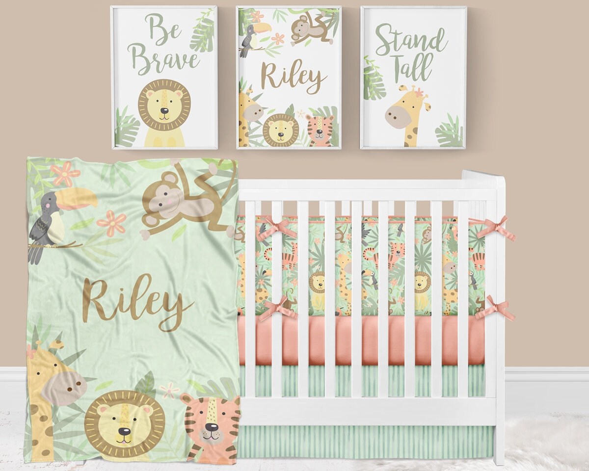 jungle cot bedding