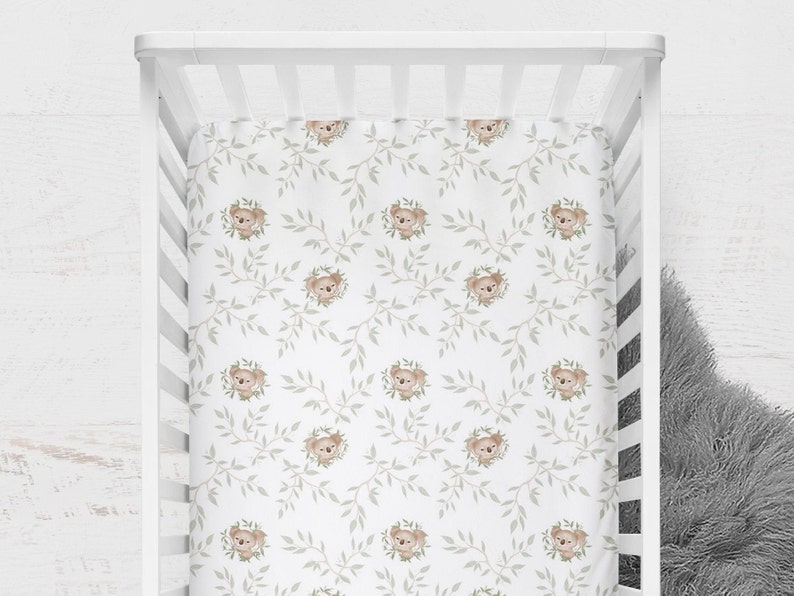 Koala Bear Crib Bedding Set Boy Baby Bedding Gender Neutral Etsy