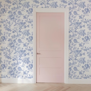 Papel pintado autoadhesivo Blue Toile: Grandmillennial Decor