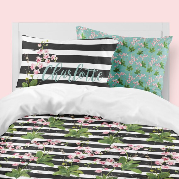 Twin Xl Bedding Girl Floral Toddler Bedding Floral Etsy