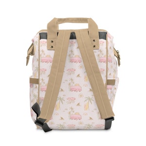 Personalized Boho Surfer Girl Diaper Bag, Backpack, Baby Girl Nursery Decor, Ocean Baby Girl Shower Gift, Surf Nursery, Crib Bedding, Ocean image 5