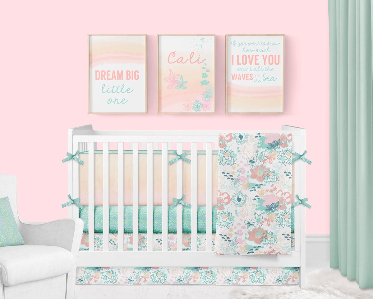 baby girl crib skirt